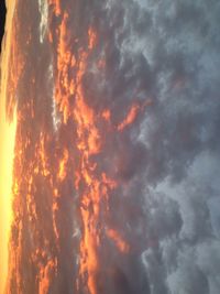 Low angle view of cloudy sky