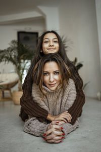 Portrait of a smiling young woman