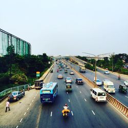 Traffic on road