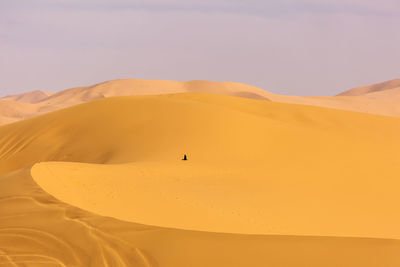 Scenic view of desert against sky