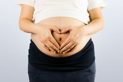 Midsection of a woman