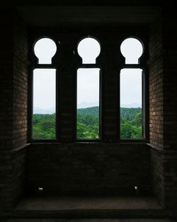 Low angle view of old ruin
