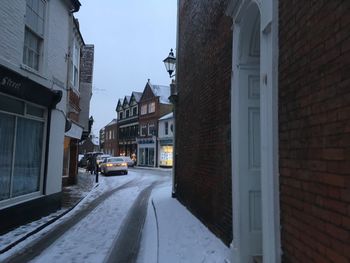 Street amidst buildings in city