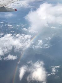 Aerial view of clouds in sky