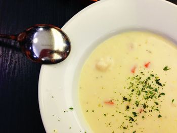 Close-up of served food