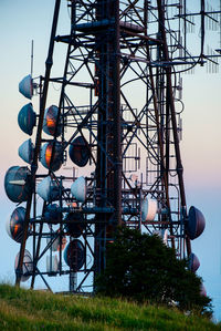 Low angle view of ferris wheel against sky