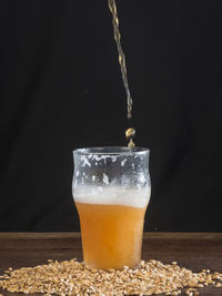 Close-up of drink in glass