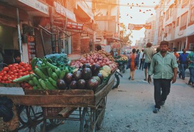 View of fruits in market