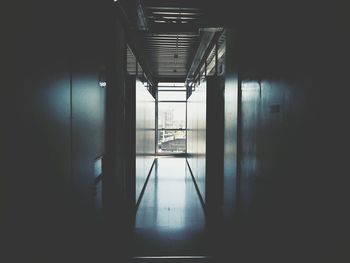 Interior of empty corridor