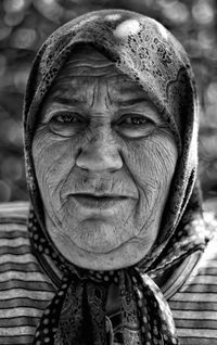 Portrait of woman wearing hat outdoors