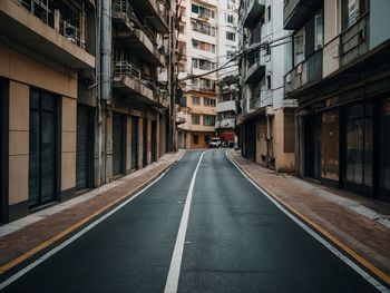 View of city street