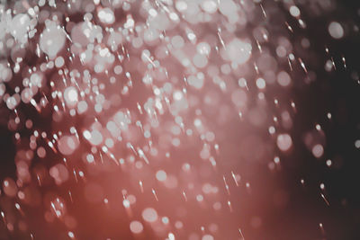 Full frame shot of wet raindrops