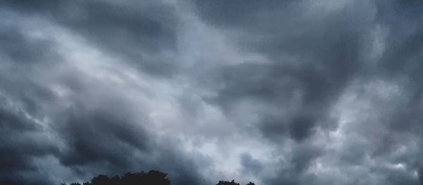 Low angle view of storm clouds in sky