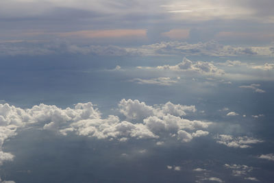 Low angle view of clouds in sky