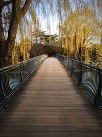 Footbridge over river