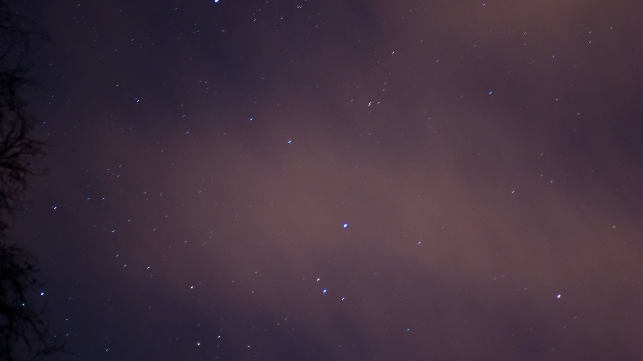 SCENIC VIEW OF STAR FIELD AT NIGHT