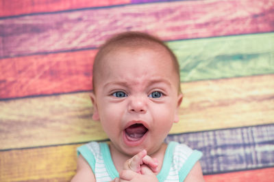 Portrait of cute baby boy