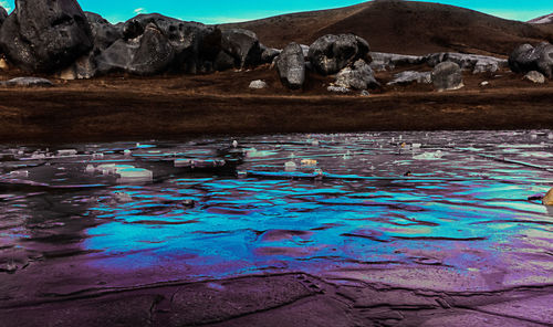 Scenic view of lake