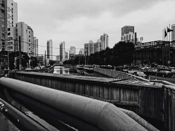 Modern cityscape against sky