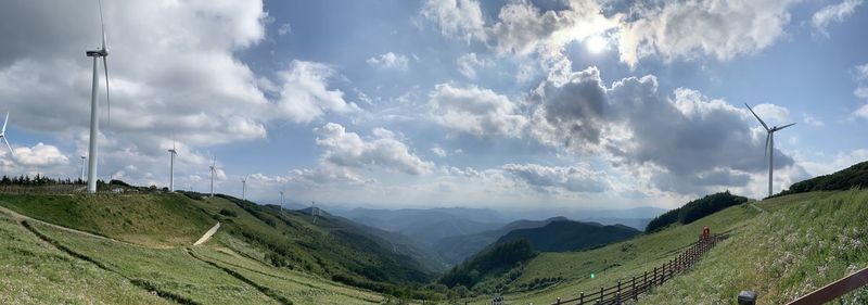 Panoramic view of landscape against sky