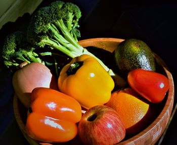 Close-up of oranges on table