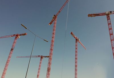 Low angle view of crane