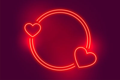 Close-up of heart shape made from illuminated light