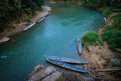 Boats in sea