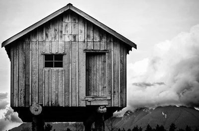 Built structure against cloudy sky