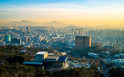 Beautiful landscape view of seoul city, seoul, south korea.