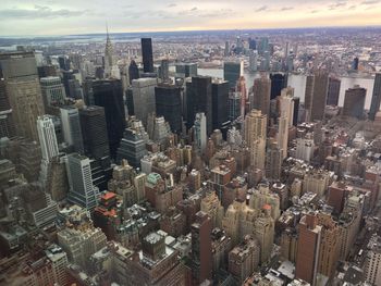 Aerial view of buildings in city