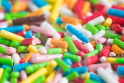 Close-up of colorful candies