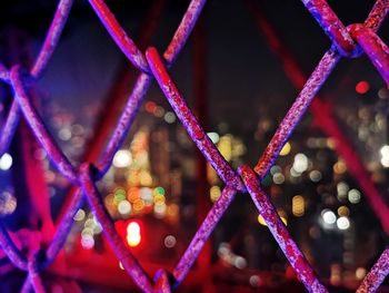 Full frame shot of metallic fence