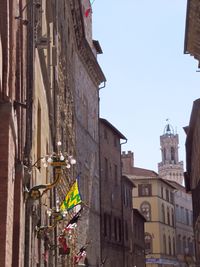 Low angle view of buildings in city