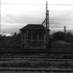 Railroad tracks against sky