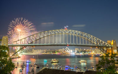 New year eve fireworks show at sydney