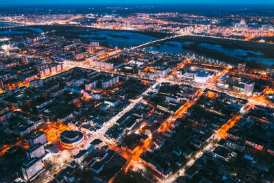 Aerial view of city