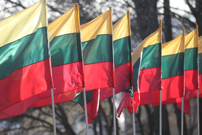 Low angle view of flag