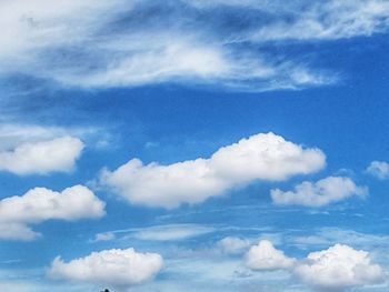 Low angle view of clouds in sky