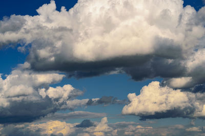 Low angle view of clouds in sky