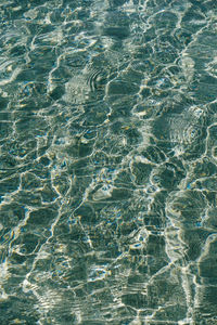 Full frame shot of rippled water in swimming pool