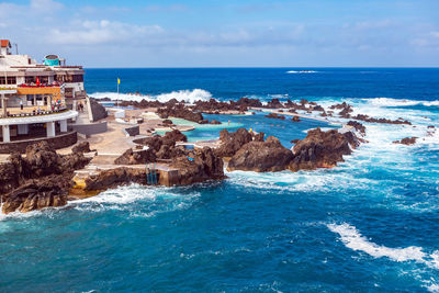 Scenic view of sea against sky