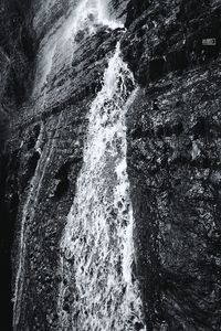 Close-up of waterfall