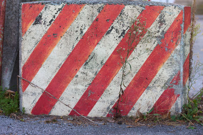 Close-up of red flag