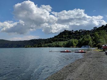 Boats in sea