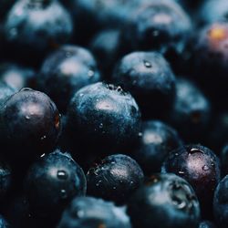 Full frame shot of blueberries