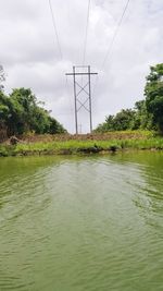 Scenic view of river against sky