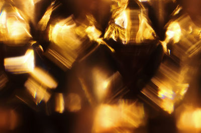 Close-up of illuminated lamp