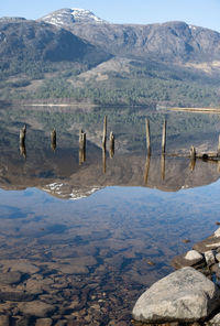 Reflection in loch maree 