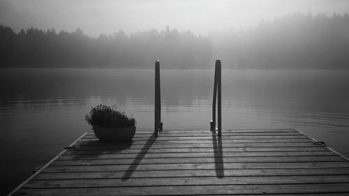 Pier on lake